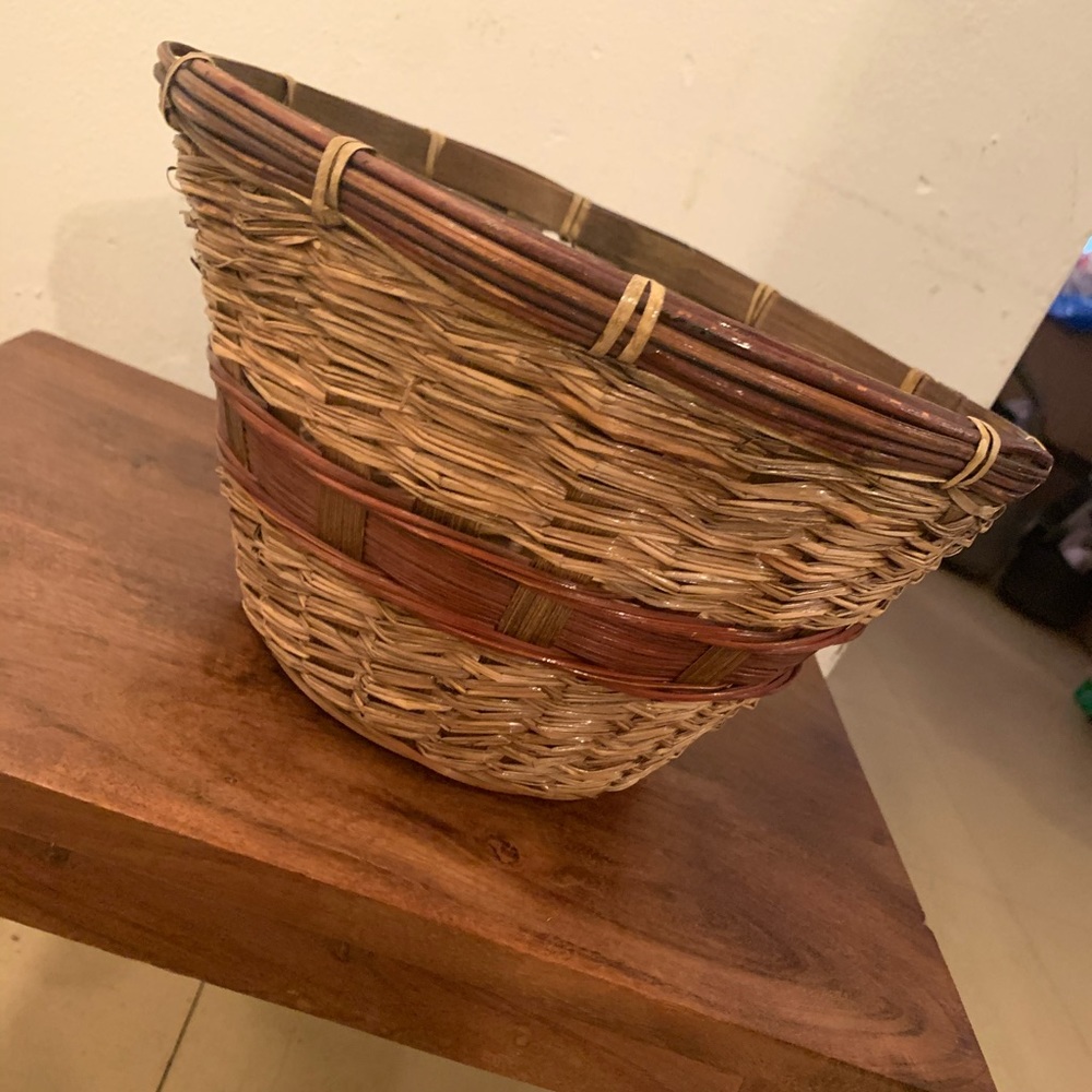 Vintage wicker basket